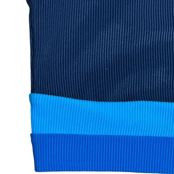 NWT Beach Riot Mackenzie-Heidi Color Block Bikini Top in Blue - Size Medium - Picture 5 of 11